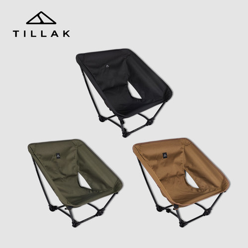 Tillak轻量化月亮椅户外露营篝火椅阻燃战术地板椅四方沙滩折叠椅 - 图2