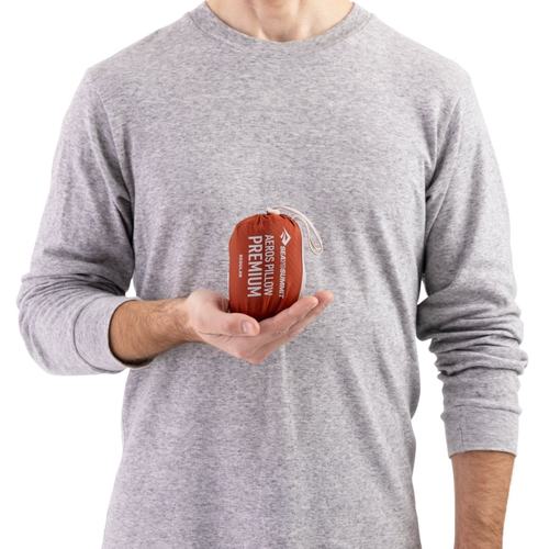 新品SeatoSummit绒面充气枕头便携户外吹气枕头午睡露营旅行腰靠 - 图3