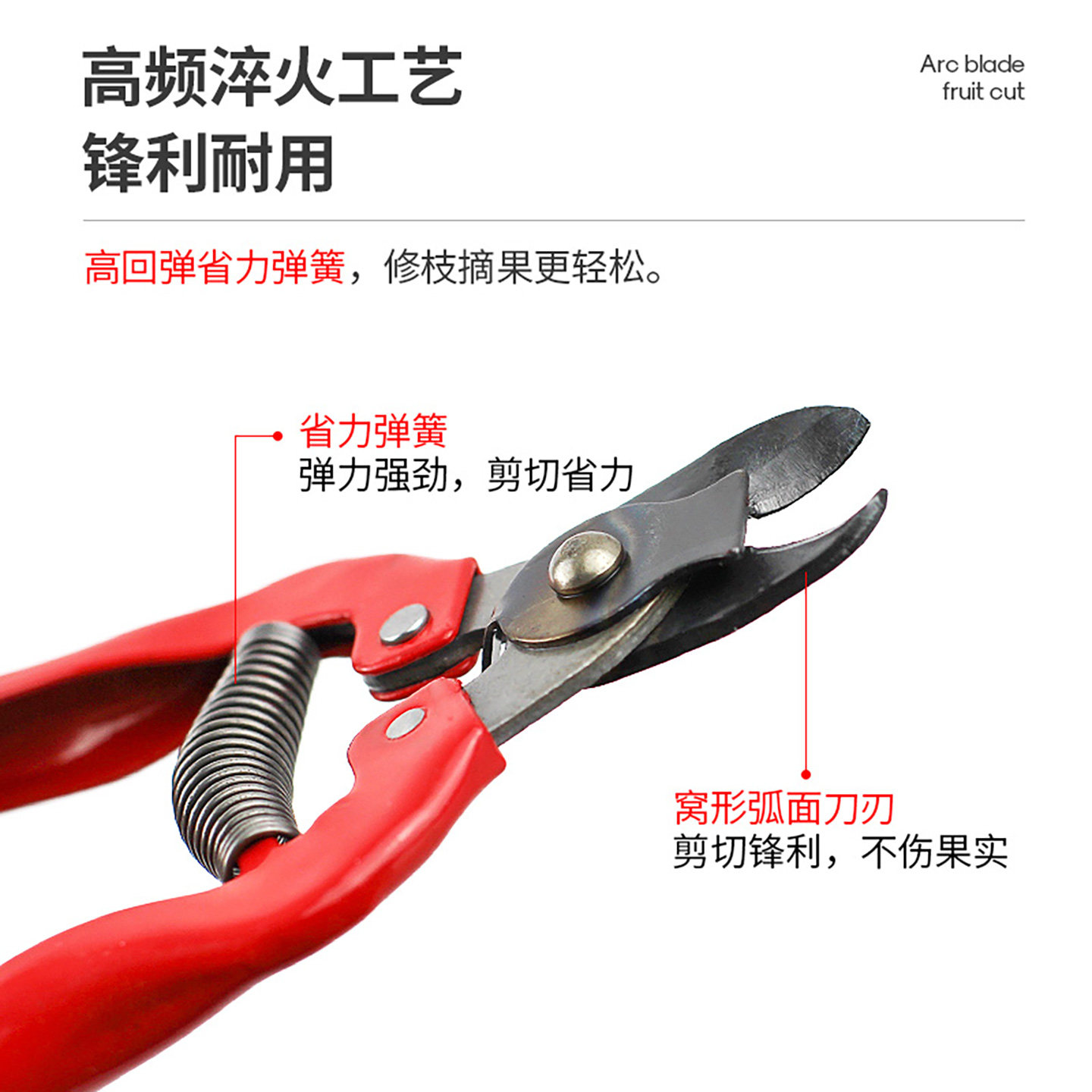 苹果窝型果把剪窝子剪梨橘子柿子摘果剪脐橙果柄剪采果剪修枝剪刀,淘宝优惠券,粉丝福利购,淘宝优惠卷
