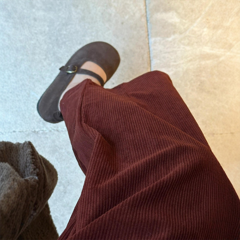 秋装红色灯芯绒阔腿萝卜裤子大码女胖mm显瘦小个子九分气球灯笼裤,淘宝优惠券,粉丝福利购,淘宝优惠卷