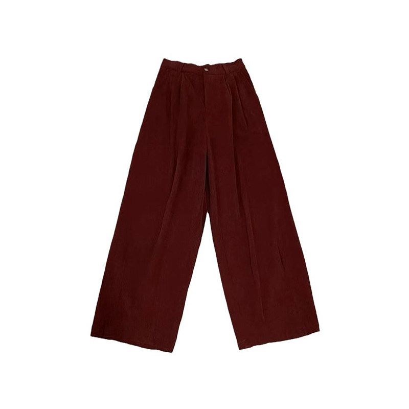 秋装红色灯芯绒阔腿萝卜裤子大码女胖mm显瘦小个子九分气球灯笼裤,淘宝优惠券,粉丝福利购,淘宝优惠卷