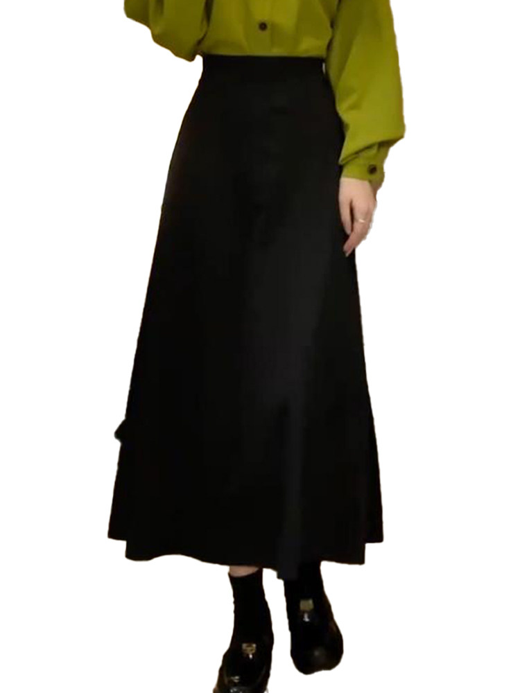 夏季西装半身裙长款女大码胖mm腿粗胯宽显瘦遮肉微胖黑色a字伞裙,淘宝优惠券,粉丝福利购,淘宝优惠卷
