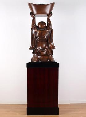 弥勒佛大摆件落地店铺饭店酒店开业礼品贺礼手举元宝大肚佛笑面佛