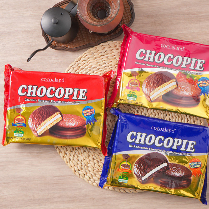 乐一百cocoaland黑巧克力派马来西亚进口草莓味蛋糕零食点心300g,淘宝优惠券,粉丝福利购,淘宝优惠卷