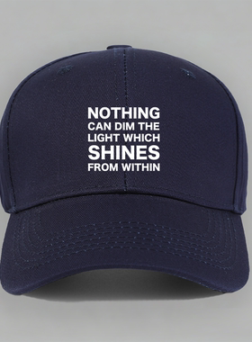NOTHING CAN DIM THE LIGHT 甄子丹电影误判马克杯文字印棒球帽子