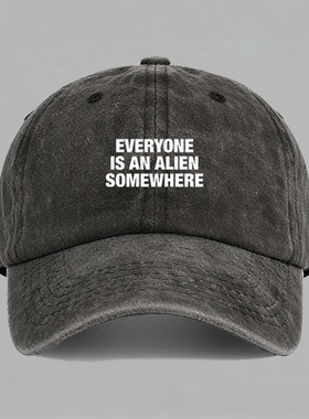 everyone is an alien somewhere酷玩乐队ColdPlay英文棒球帽子