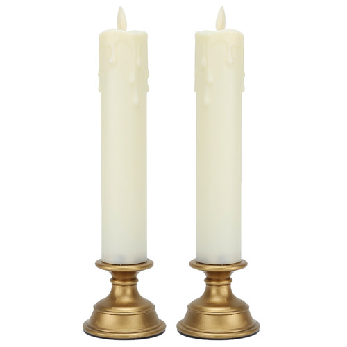 防风摇摆LED电子蜡烛灯扫墓祭祀祭奠清明节用品白色无烟灵堂蜡烛 - 图3