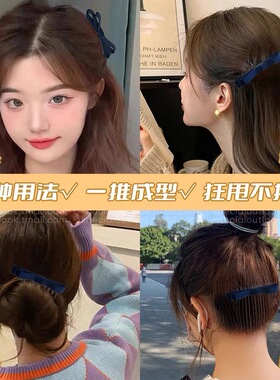 蝴蝶结刘海梳发夹新款碎发整理