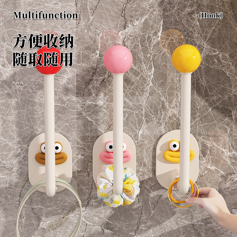 发圈发箍收纳架卫生间发饰发夹粘钩皮筋头绳挂钩发绳首饰收纳神器