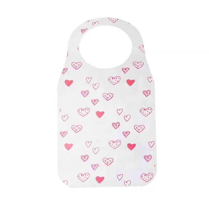 一次性无纺布围裙爱心透气印花家庭火锅餐饮加厚专用防油防脏罩衣,淘宝优惠券,粉丝福利购,淘宝优惠卷