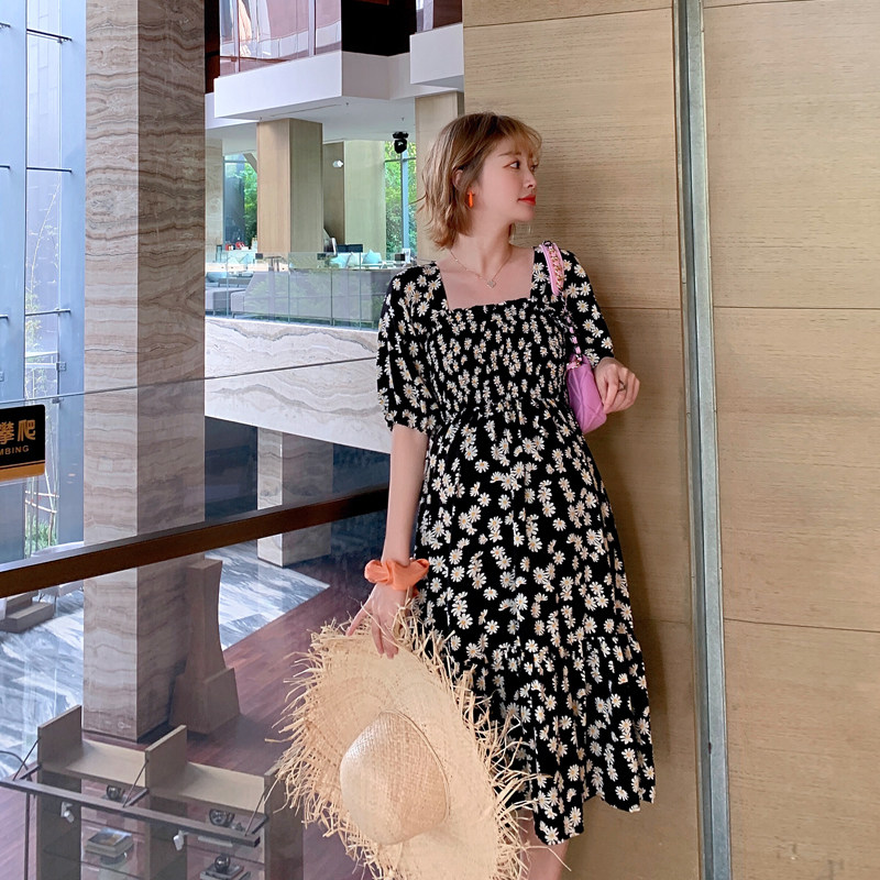 【夏装秒】孕妇夏季潮妈长款连衣裙 欧丽妈咪连衣裙