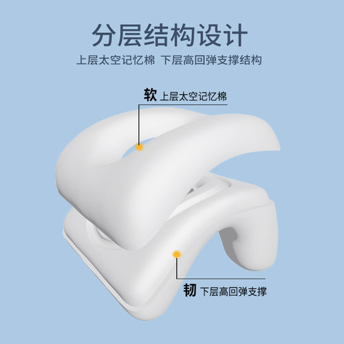 小墨鱼午睡枕小学生桌上趴睡枕可拆洗中学生午休枕办公室午睡神器 - 图1
