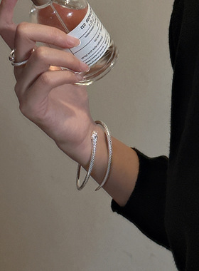 蛇形手环夏尼S925纯银时尚感