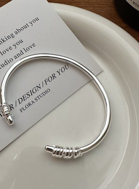 打结手环夏尼S925纯银小众设计感