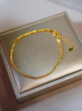 钛钢不掉色可碰水满天星手链