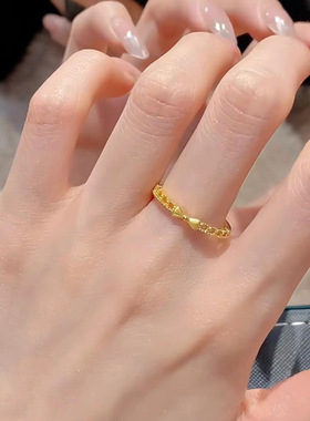 钛钢不掉色甜美风戒指