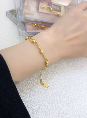 不掉色双层满天星手链