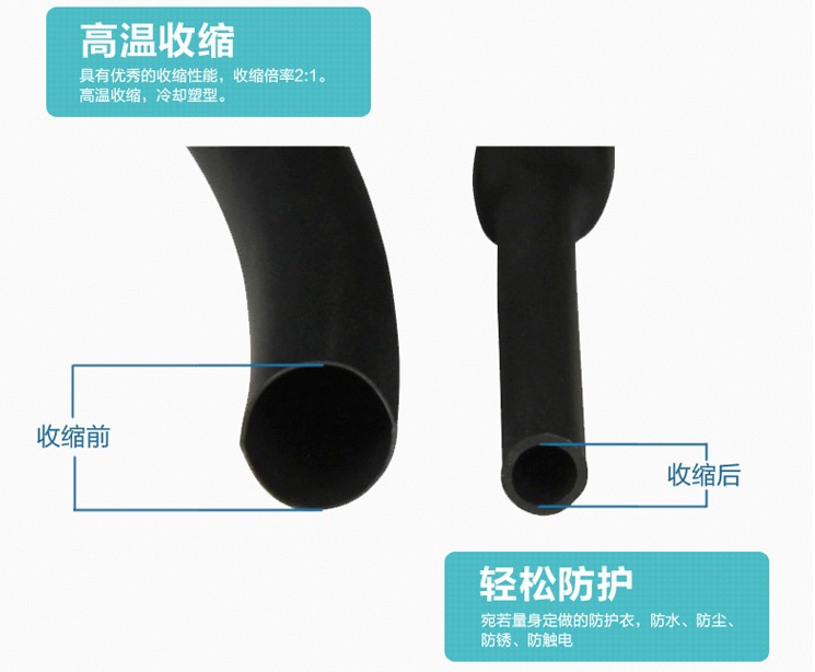 深圳沃尔热缩管 12.0MM 100米/卷 线号机专用阻燃套管 白黄红绿蓝 - 图2