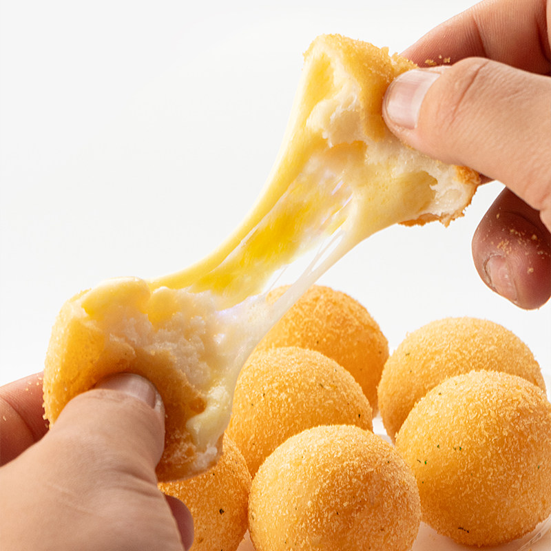 小紫蜂韩式拉丝芝士球爆浆网红芝士球油炸速食炸鸡店半成品商用料,淘宝优惠券,粉丝福利购,淘宝优惠卷
