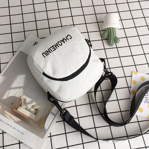 ins超火小包包女包2025新款时尚百搭帆布包夏天小清新少女斜挎包-图3