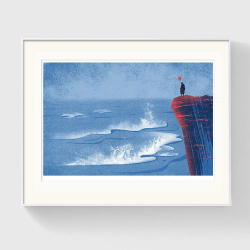 【限量500-3款】印物所苏寒手印丝网版画卧室客厅唯美风景装饰画 - 图1