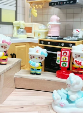 定制立体kt消防员卡通食玩diy奶油胶钥匙扣挂树脂配件装饰品摆件