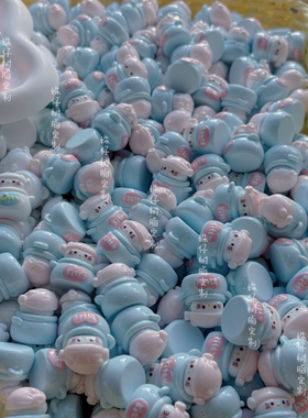 定制kt奶锅卡通微缩食玩DIY奶油胶手机发夹挂件树脂配件装饰摆件