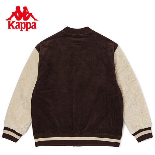 Kappa卡帕拼接棉服新款女羊羔绒棒球服户外防寒棉服K0C82MM70 - 图0