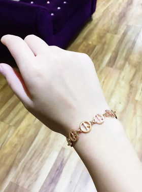 韩国gd同款和平标志镀运动手环