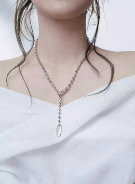 素链串珠基础款项链女