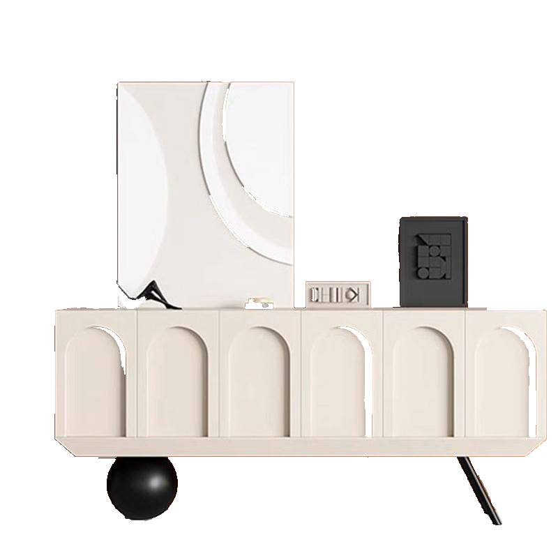 白色烤漆电视柜现代简约客厅视听柜创意个性地柜网红装饰柜包邮