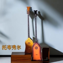 MusicBus Tobuu Show Ethnic Mongolian Musical Instrument Cloud Cedar Peach Blossom Hearts Full Solid Wood Whole Single