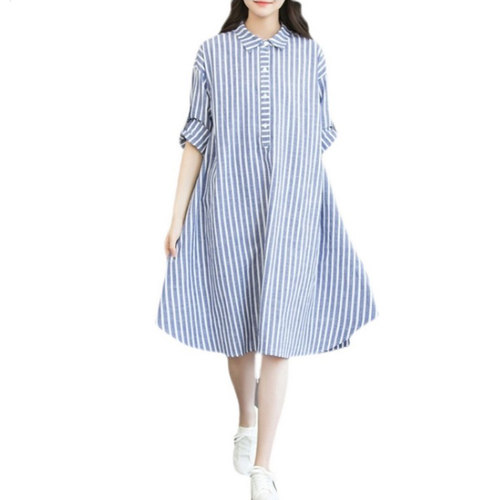 女装纸样D918落肩袖宽松休闲喇叭大摆连衣裙服装裁衣图纸裁剪纸板 - 图3