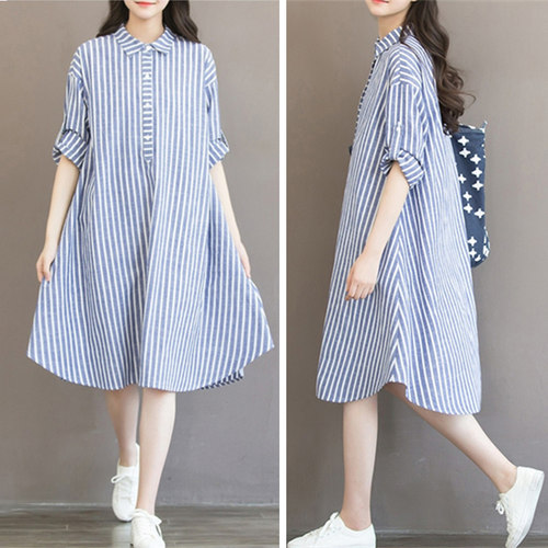 女装纸样D918落肩袖宽松休闲喇叭大摆连衣裙服装裁衣图纸裁剪纸板 - 图2