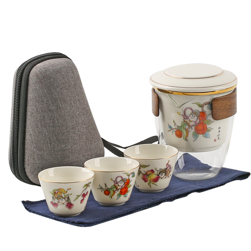 Guoyi carefully selected portable travel tea set