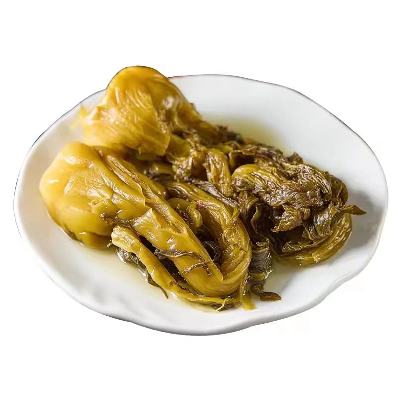 李家洋榨菜蕻宁波鄞州特产五乡整棵榨菜头榨菜芯酱菜早餐下饭咸菜 - 图3