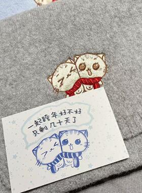 晓晓手作cc猫咪围巾生日礼物