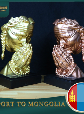 草原母亲额吉树脂摆件《祈福》