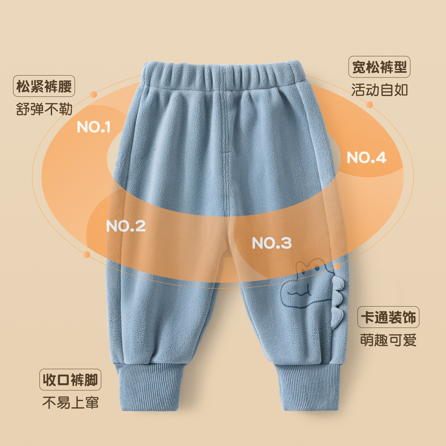 婴儿裤子春秋冬男女童加绒外穿保暖裤1岁3儿童开裆屁屁裤宝宝长裤,淘宝优惠券,粉丝福利购,淘宝优惠卷