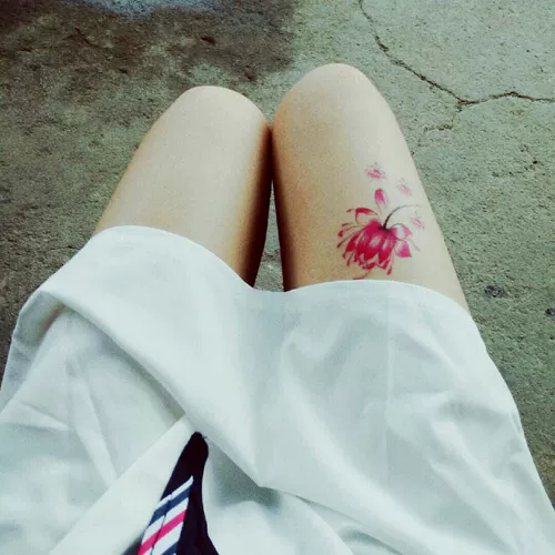 今日之星 Свежие реалистичные лотосы, водонепроницаемые сексуальные тату наклейки