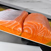 Imported chilled salmon big belly snake belly fish back