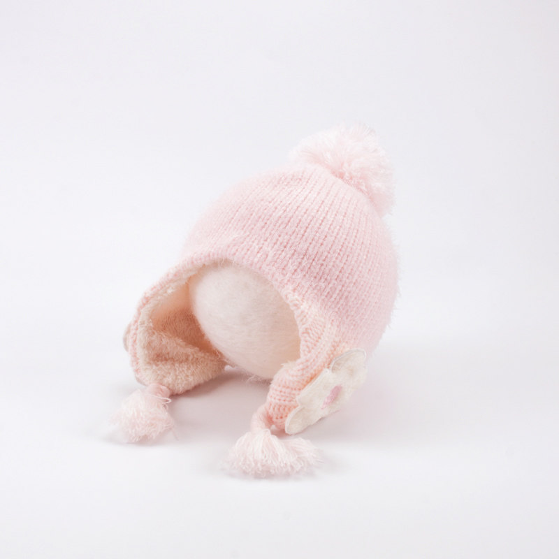 儿童帽子秋冬女宝宝可爱超萌小童毛线护耳帽加厚女童冬天针织加绒,淘宝优惠券,粉丝福利购,淘宝优惠卷