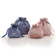 Ins Travel Dust-proof Pocket Drawstring Storage Bag Velvet Lingerie Custom Bag Small Cloth Bag Portable Makeup Bag