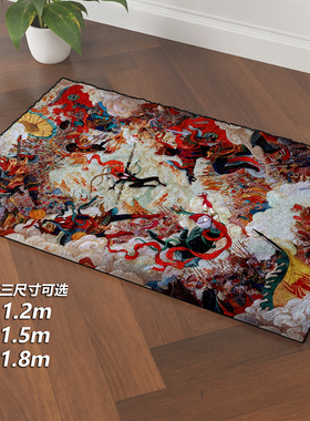 国风蜘蛛侠spiderman格温纵横宇宙午睡毯地毯装饰画