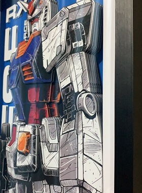 机动战士高达 初代高达 RX-78-2 白色恶魔 3D立体画 手办模型配画