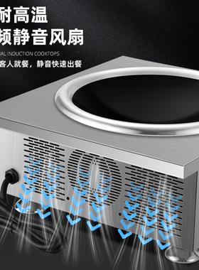 广粤明厨大功率电磁炉商用猛火灶