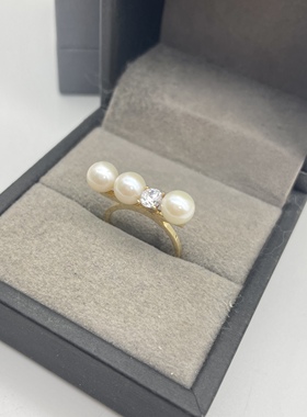 出口韩国14k真金AU585戒指孤品重量3.3克 标准码13号