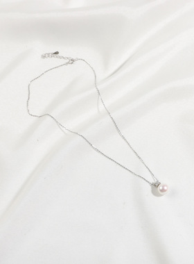诸暨淡水珍珠锁骨吊坠链