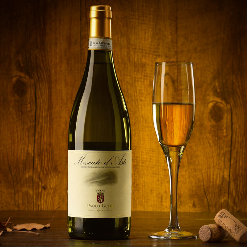 莫斯卡托起泡酒甜白葡萄酒moscato d asti女士气泡果酒小白花6支 - 图0