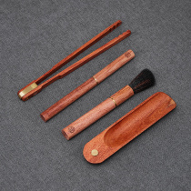 Tea Tea Four Pieces Tea Clip Teaspoon Teaspoon Tea Needle Raising Pot Pen Kongfu Tea Accessories Suit Home Tea Track Zero Deserve